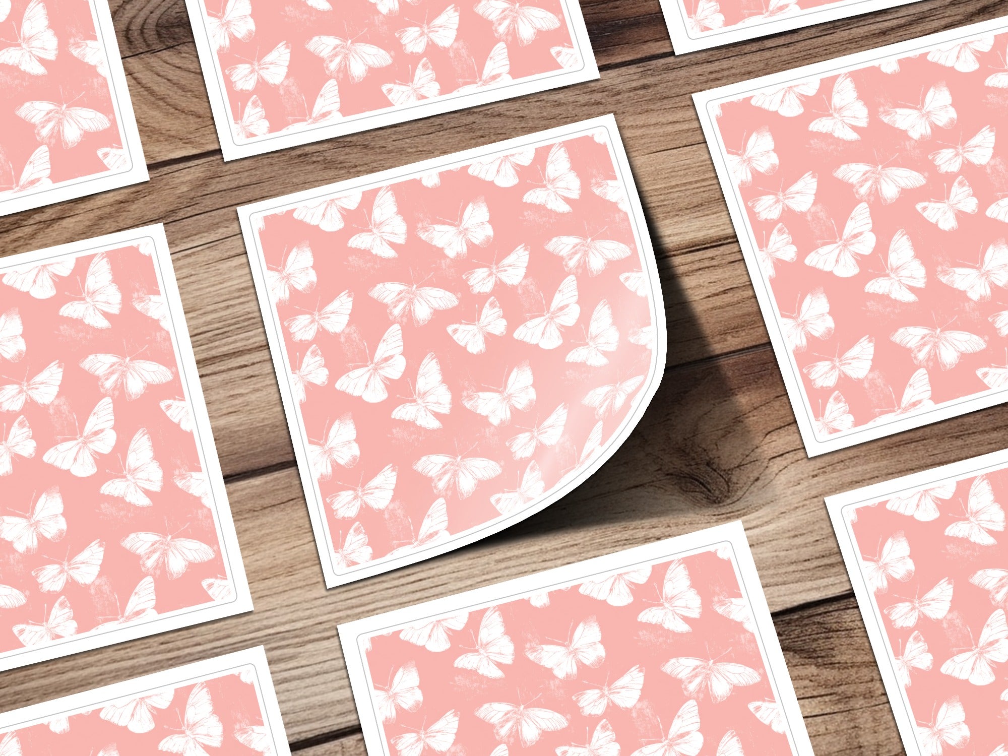 Vintage Butterfly Playing Cards Set, Pink and White, Classic Card Games, Collector's Edition, Unique Gift, Home Decor, Party Favor, Adult